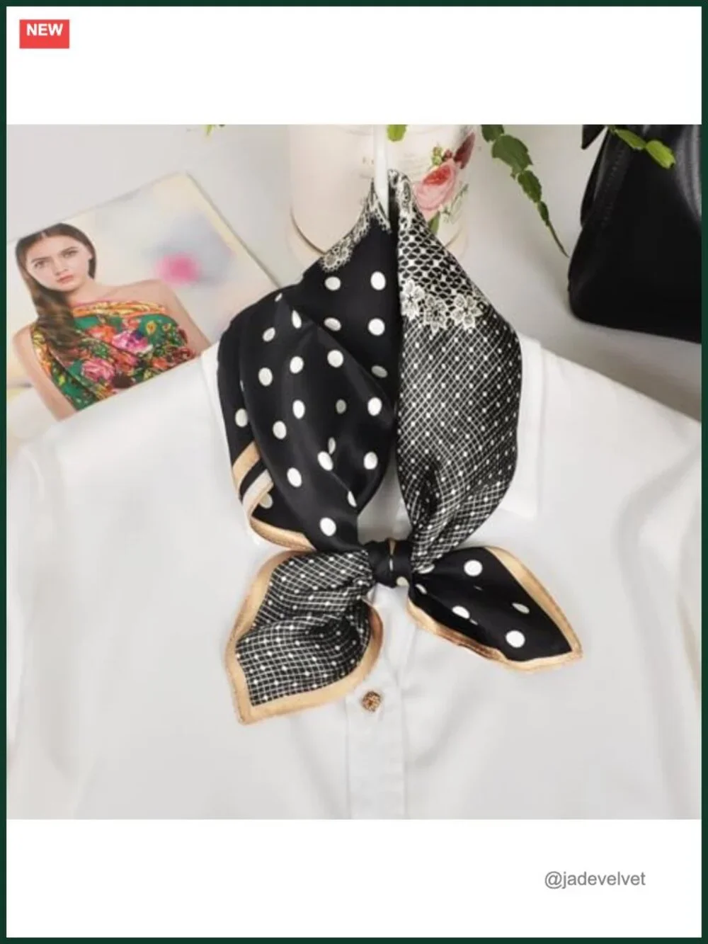 100% Mulberry Silk Neck Scarf 21